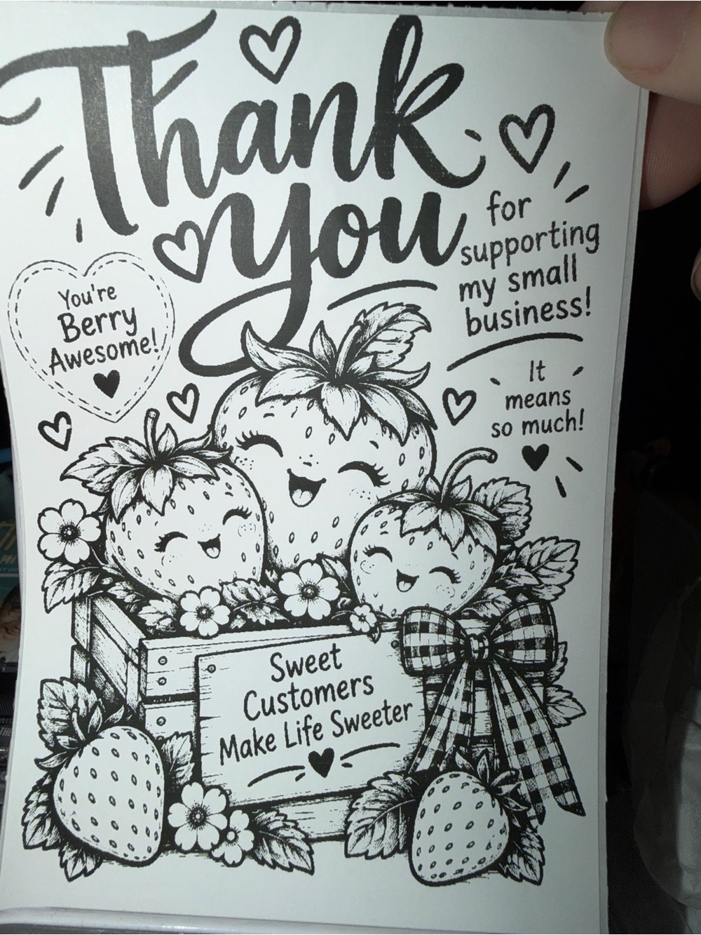 Thank You Berry 4x6 50 count